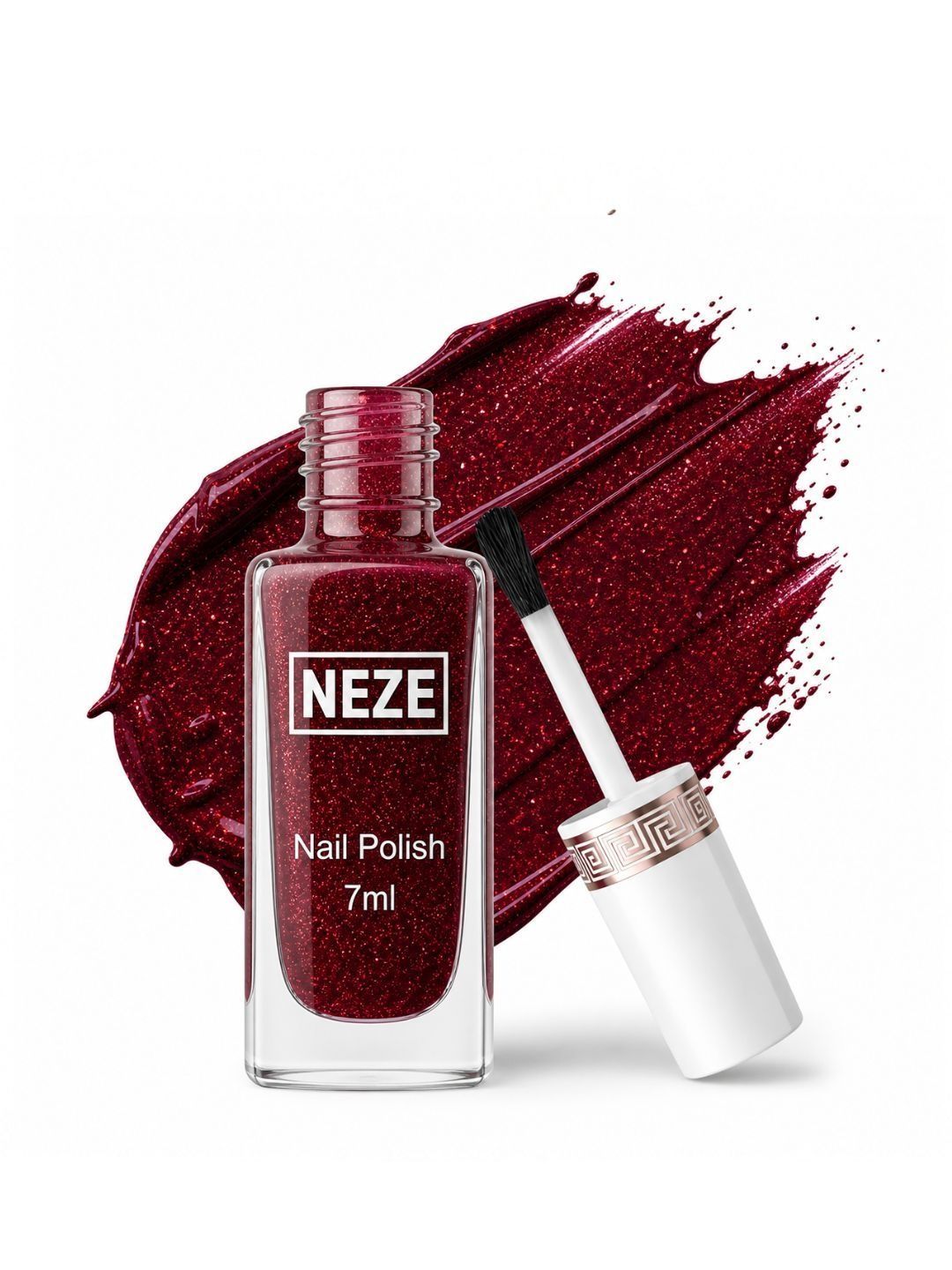 Neze Chip Resistant Nail Polish - 7 ml - Maroon-image-18