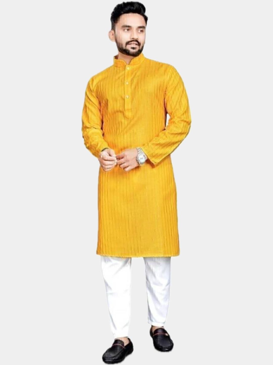 HERE&NOW Men Striped Kurta-picture-35