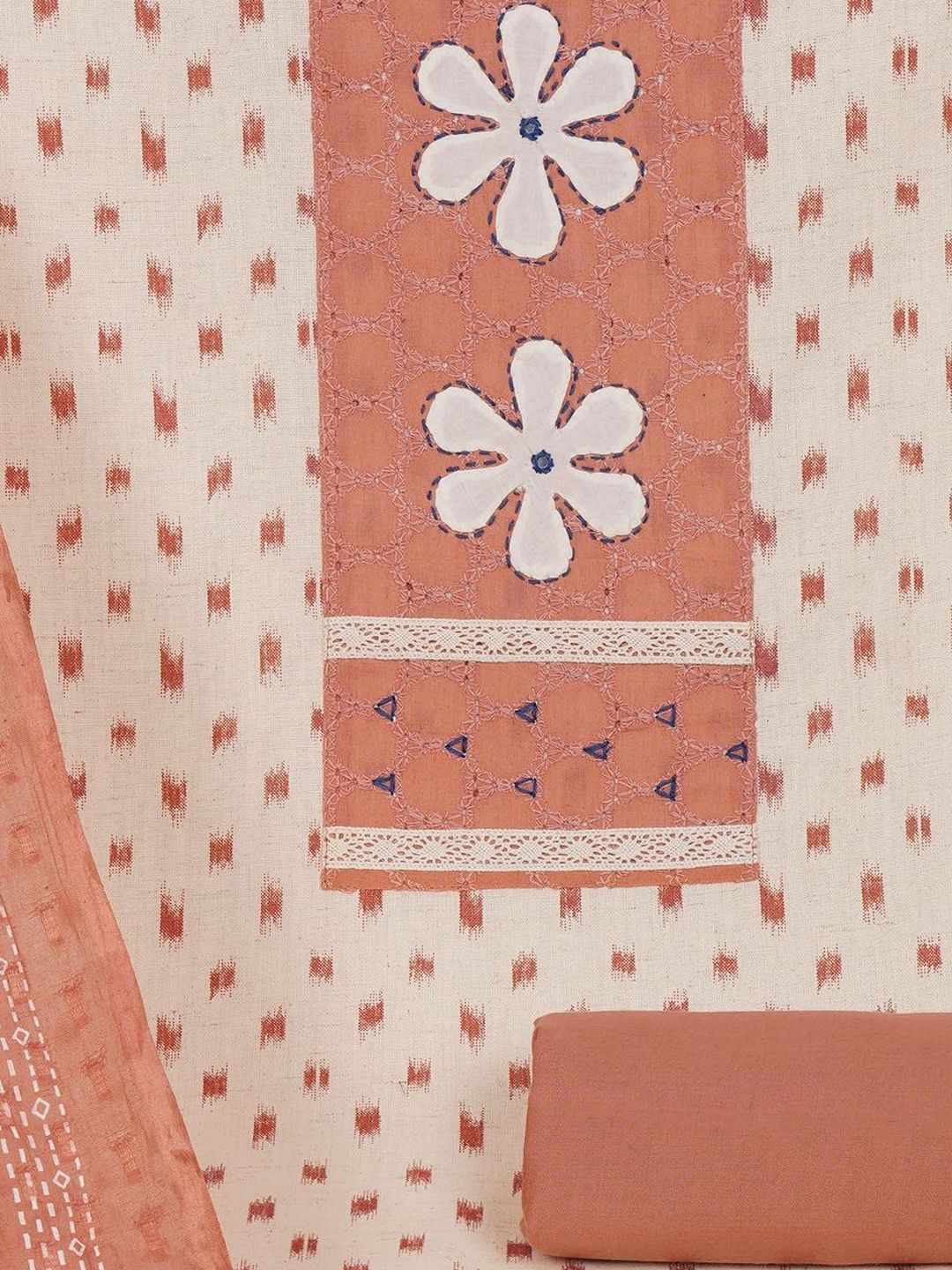 KAMI KUBI Embroidered Pure Cotton Unstitched Dress Material-picture-12