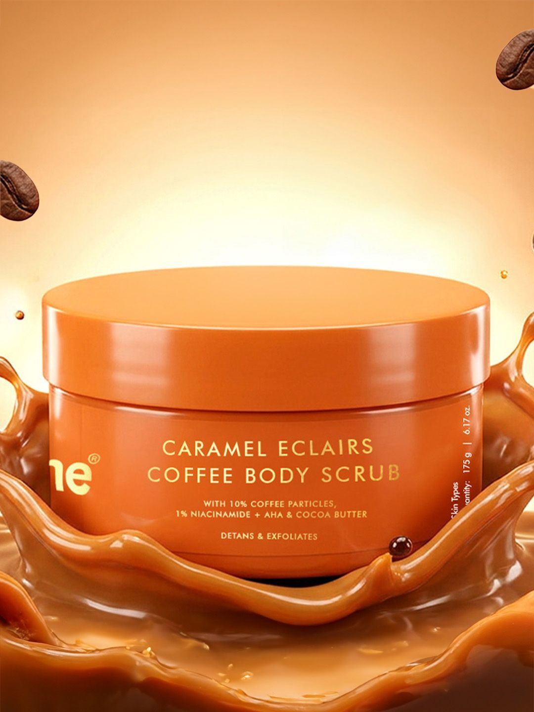 MCaffeine Caramel Eclairs Coffee Body Scrub- 175 g
