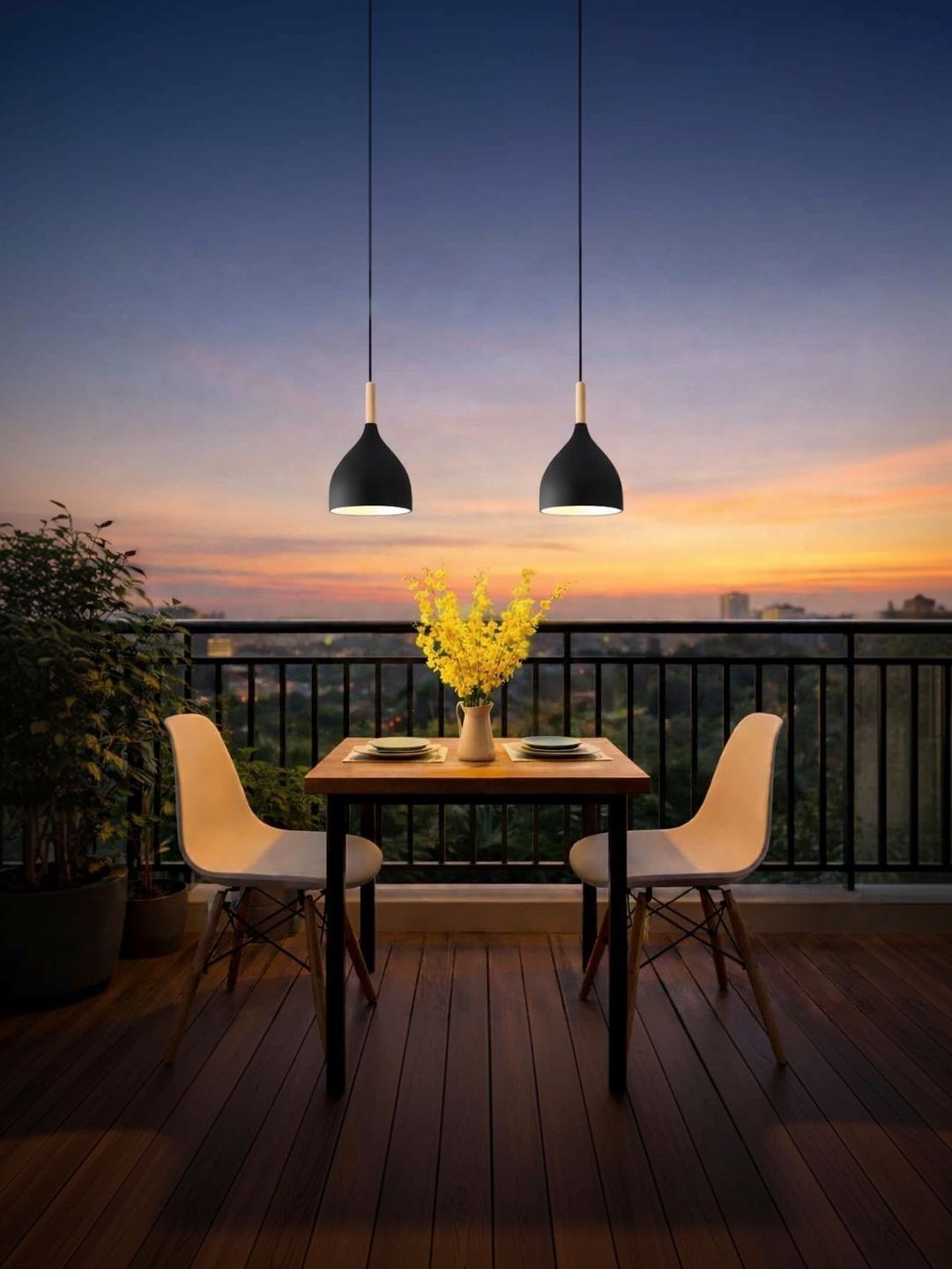 OJIT LIGHT DECORATION Black & Black Aluminium Contemporary Ceiling Lamp-picture-49