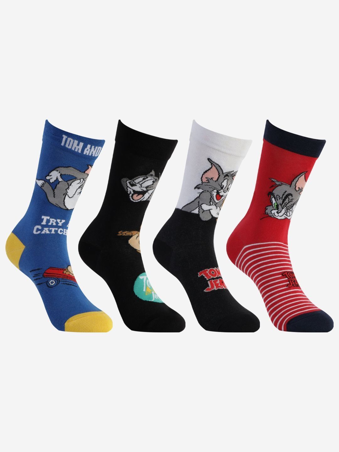 Bonjour kids Pack of 4 Tom & Jerry Calf socks-picture-28