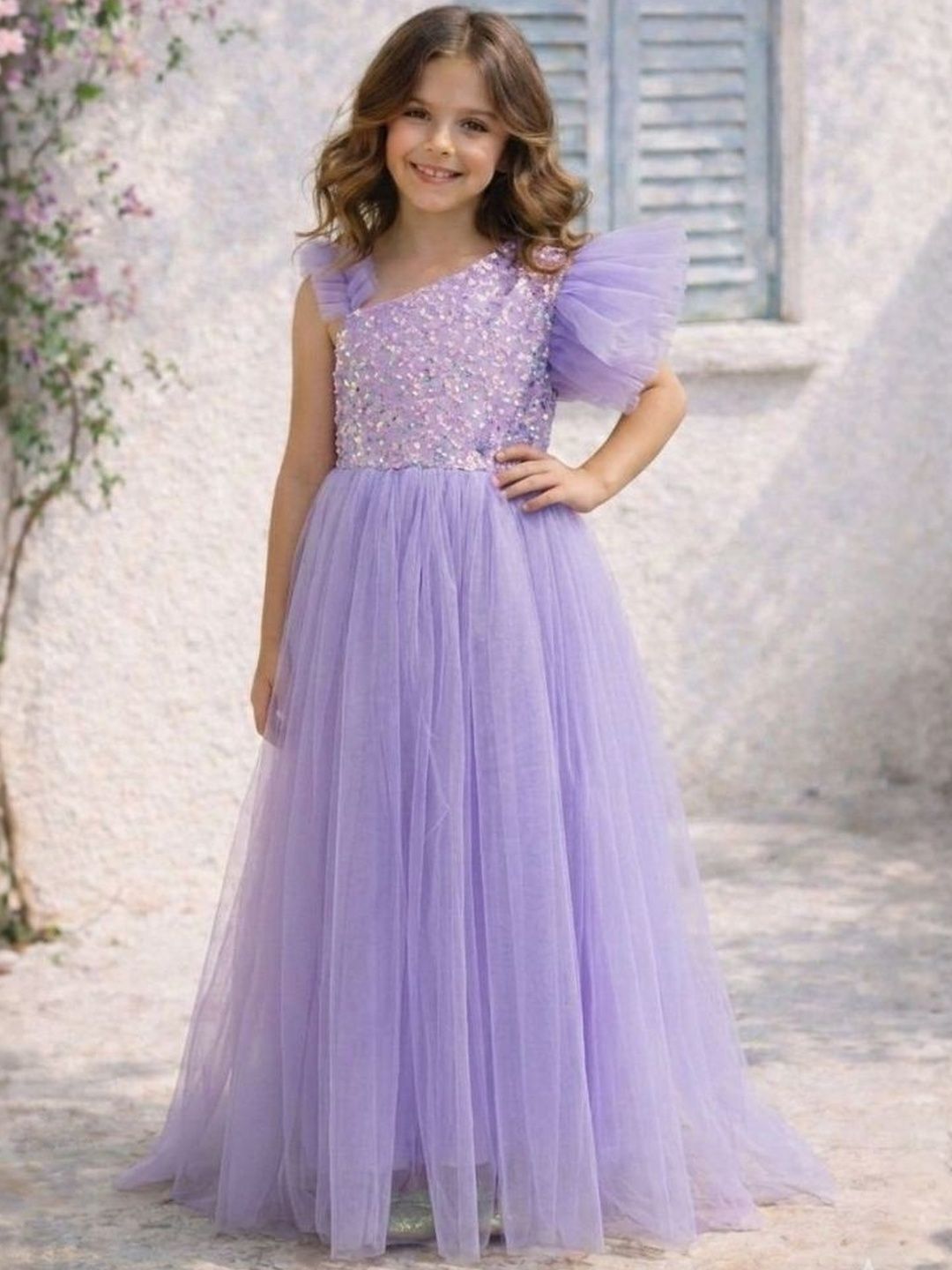 Foreverkidz Net Fit & Flare Maxi Dress-picture-50