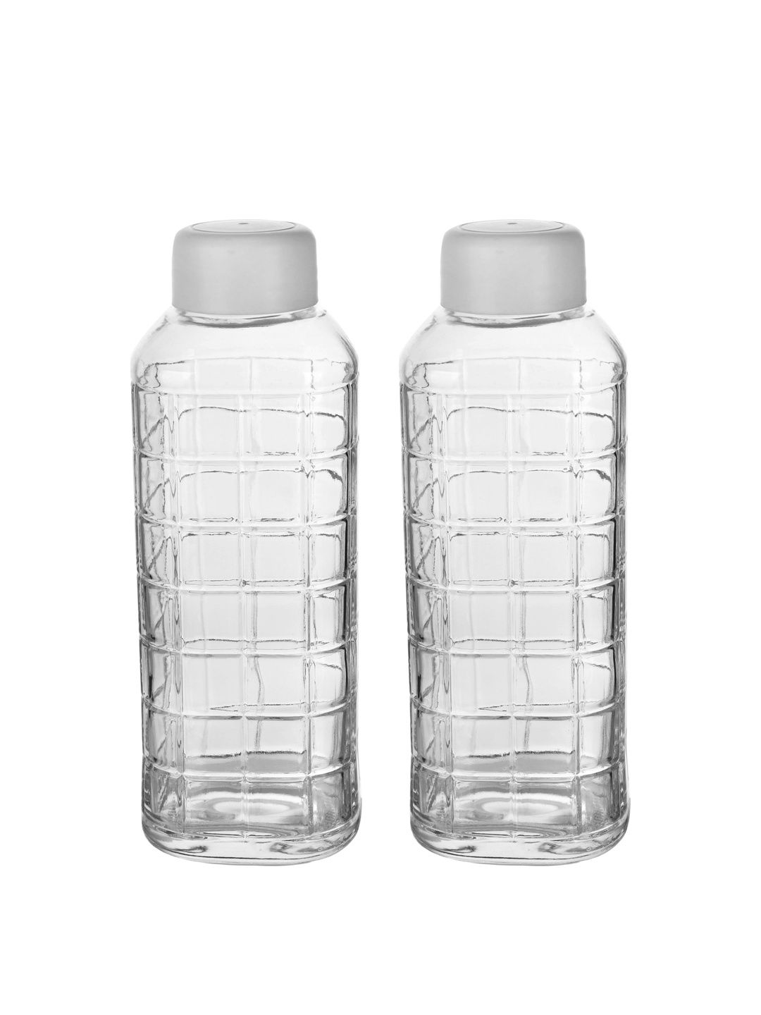 Nestasia Transparent Set of 2 Glass Solid Water Bottle-picture-52