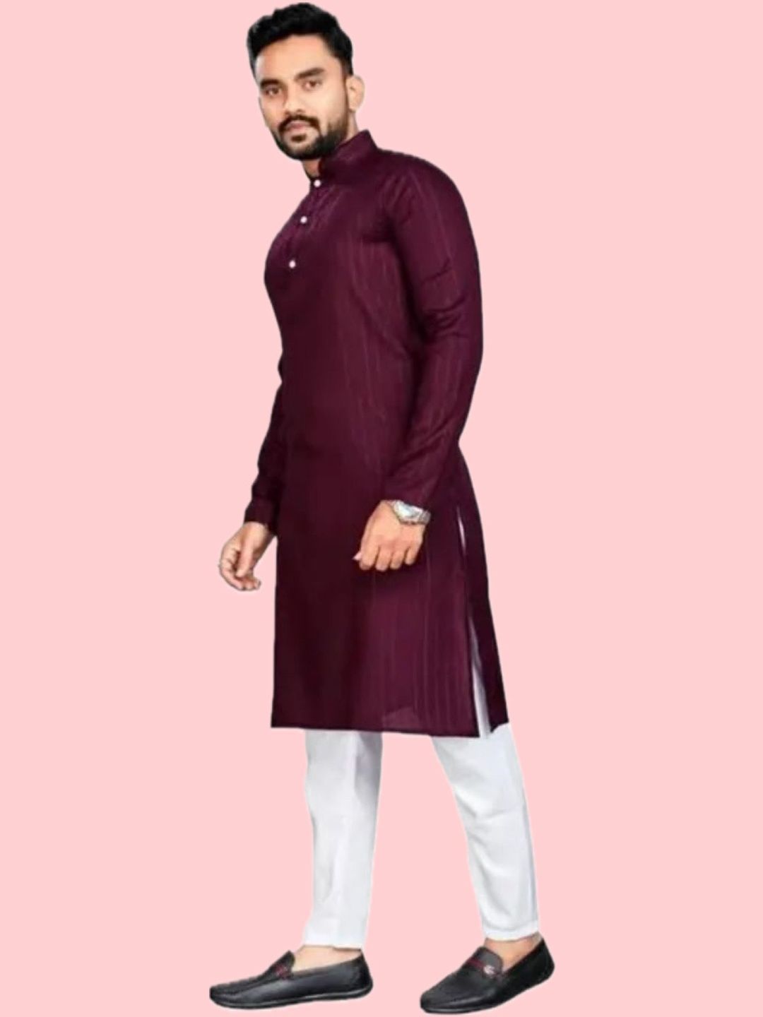 HERE&NOW Men Striped Kurta-picture-33