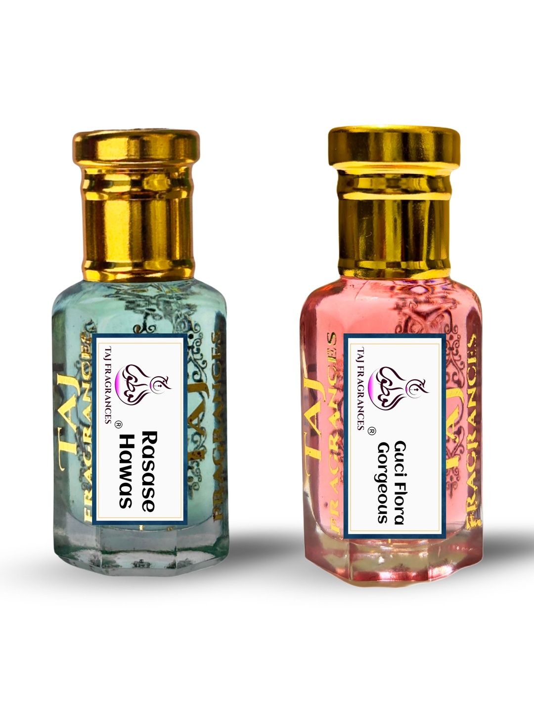 Taj Fragrances Set Of 2 Gocii Flora Gorgeous & R.Hawas Alcohol Free Attar - 6 ml Each-image-34
