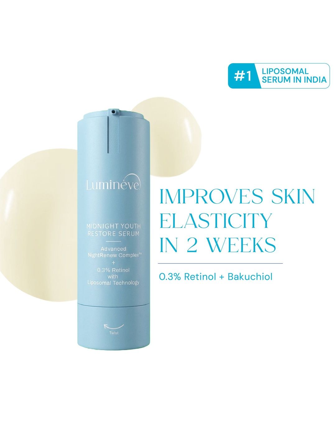 Lumineve Youth Restore Face Serum With 0.3% Retinol & Bakuchiol - 30 ml-image-36