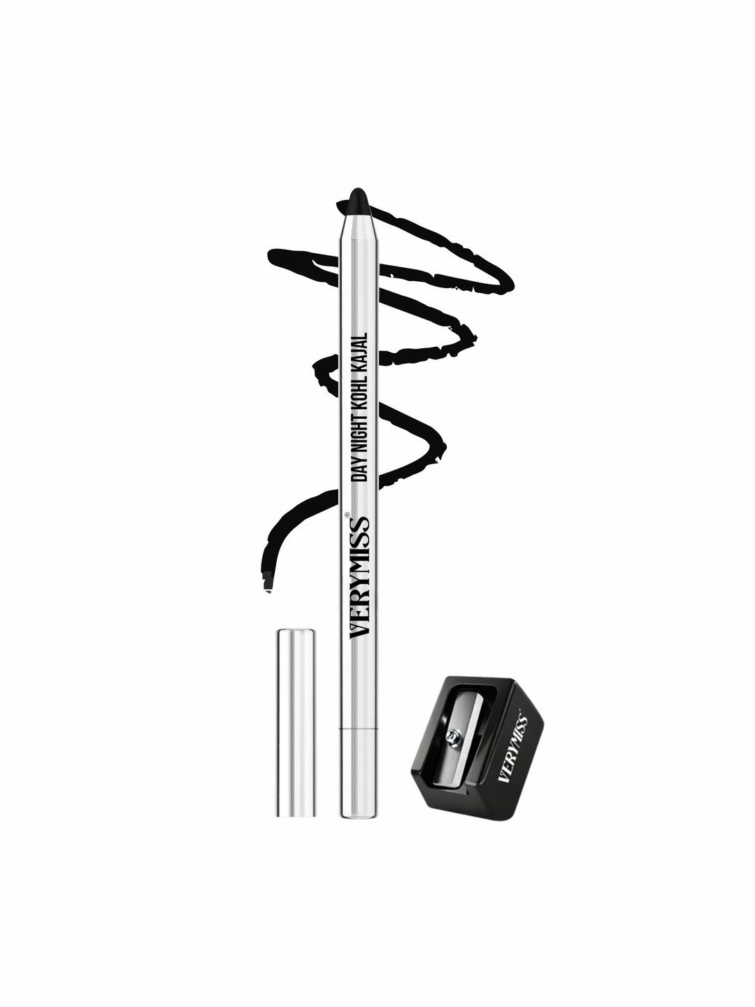 VERYMISS Long-Lasting Rich Pigmentation Day Night Kajal - 1.2 g - Black-image-27
