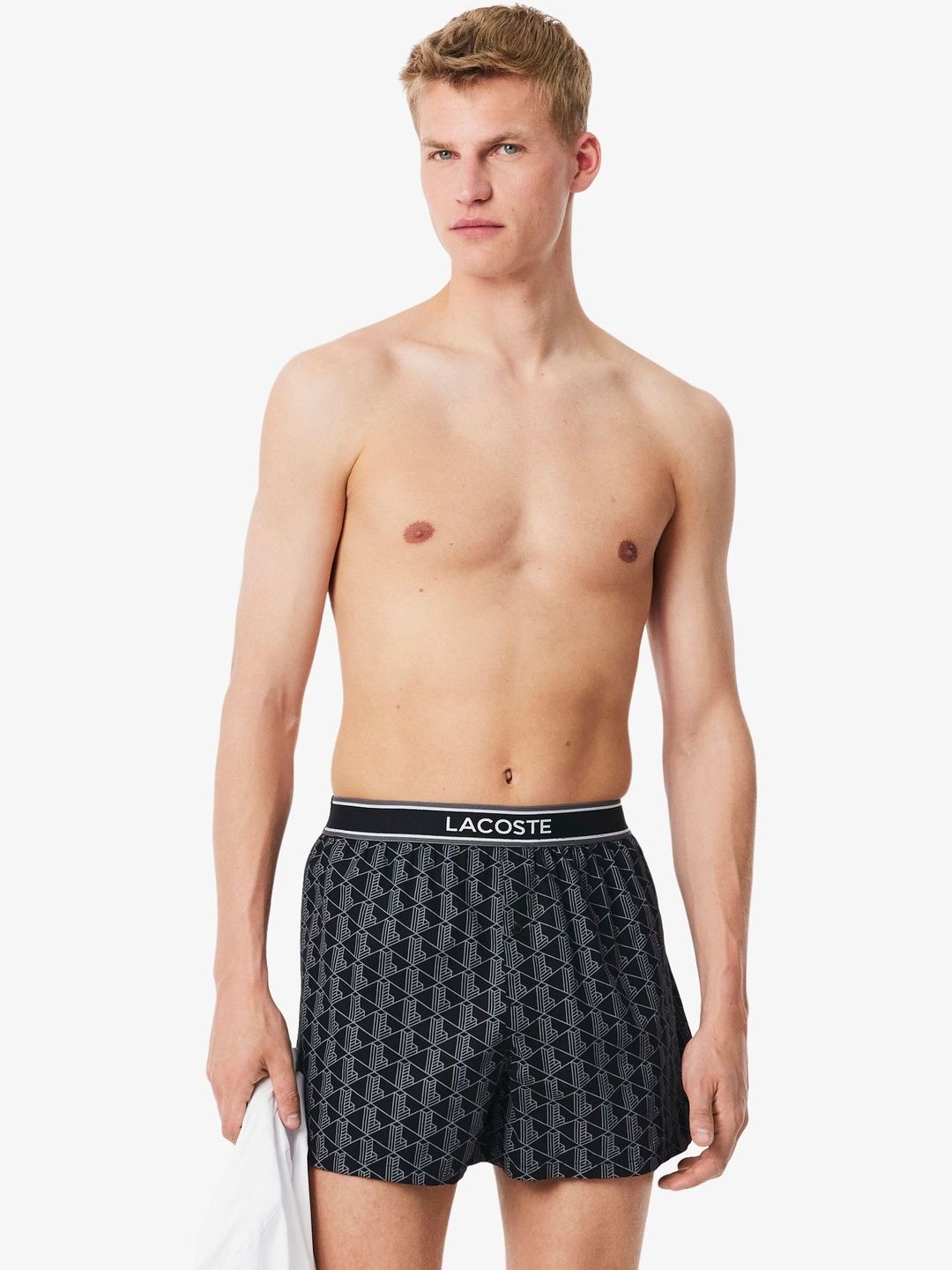 Lacoste Pack of 3 Printed Cotton Boxers-image-37