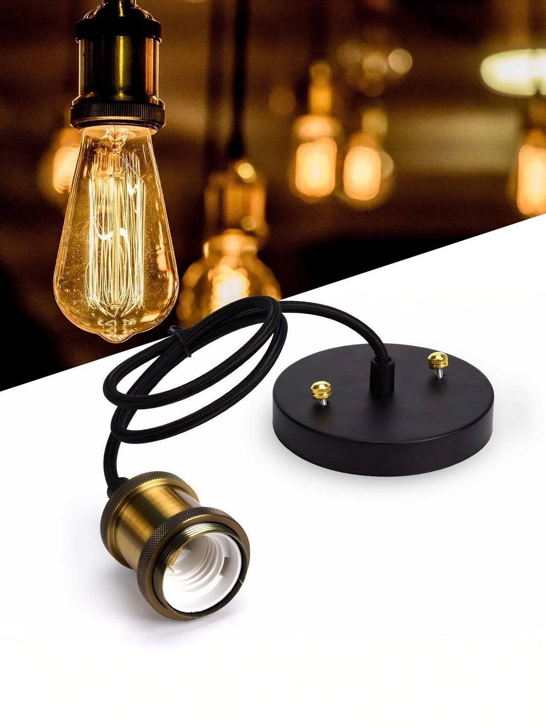 OJIT LIGHT DECORATION Black & Black Ceiling Lamp-image-4