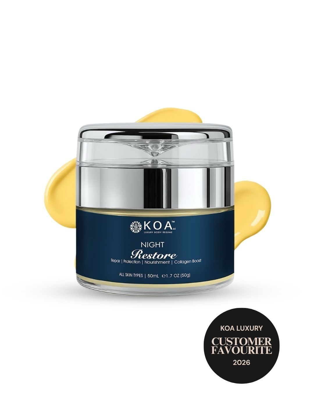 KOA Luxury Night Restore Cream Enriched With Hyaluronic Acid - 50 g-image-24