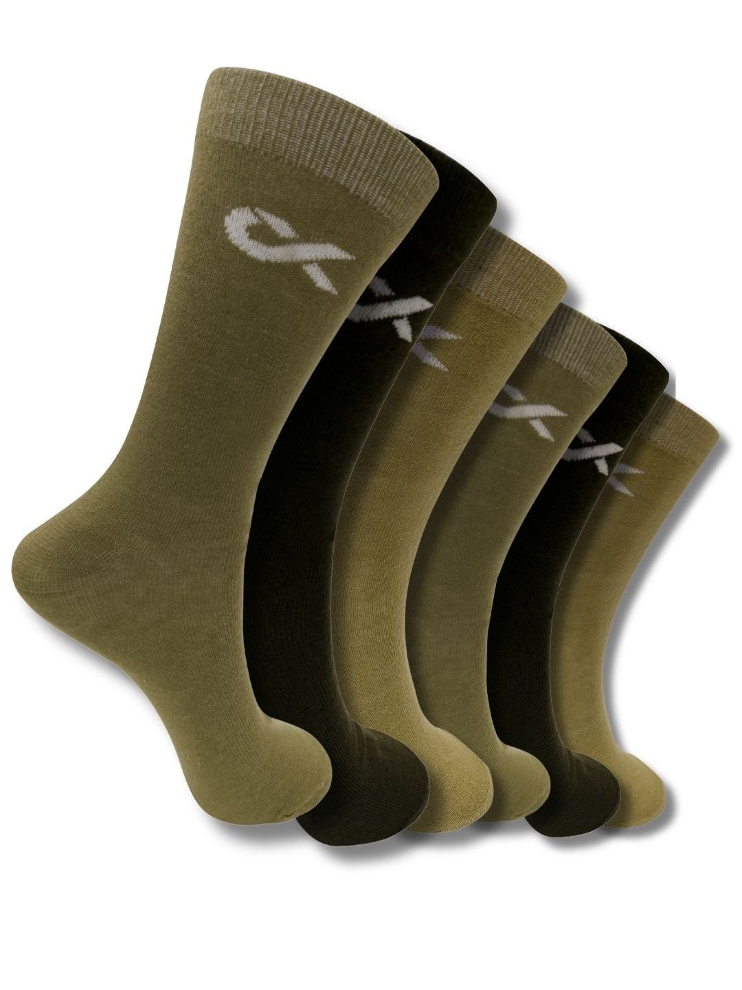 Xjarvis Women Pack of 6 Cotton Assorted Calf Length Socks-picture-42