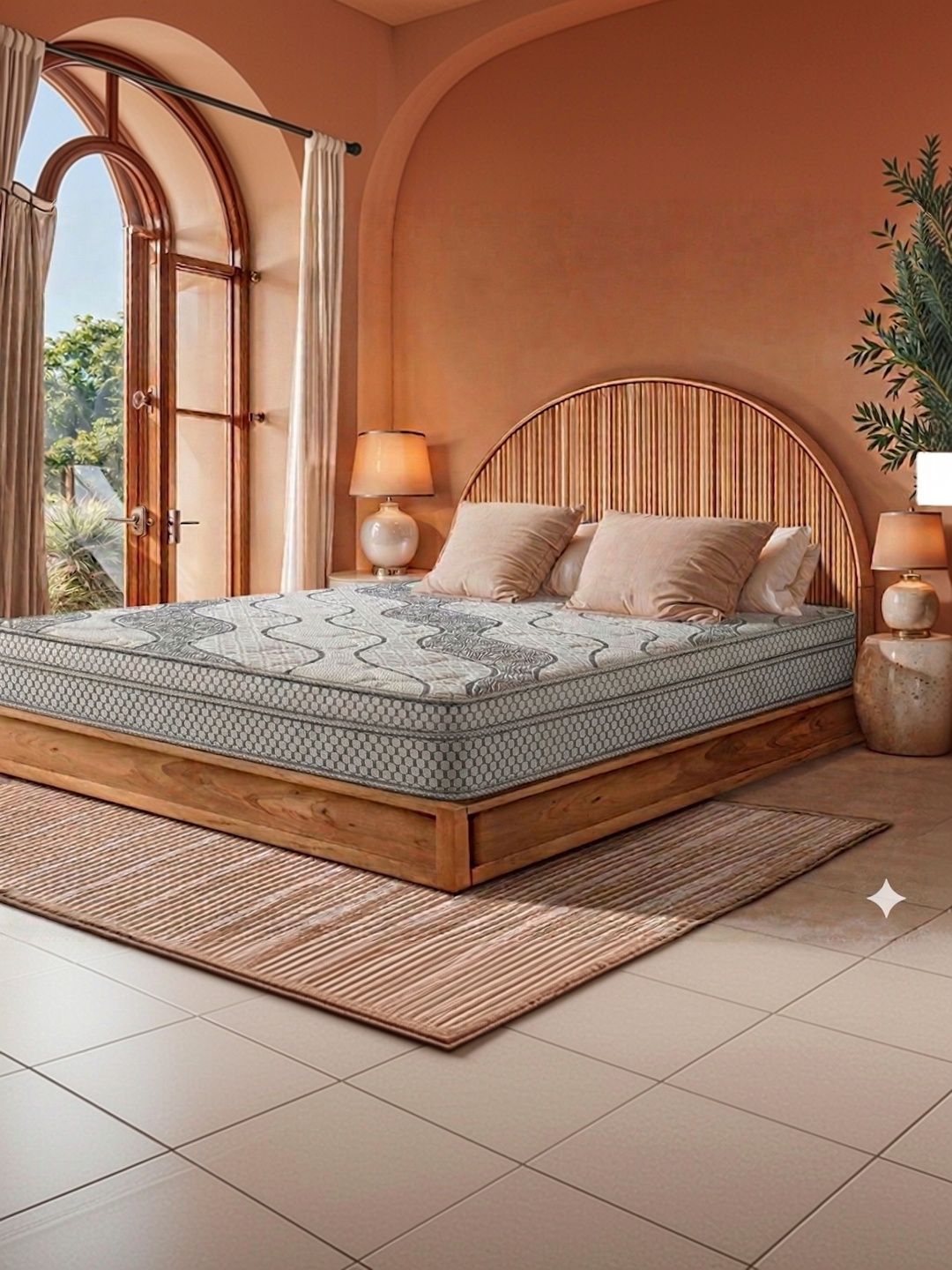 COZY CUB Grey Printed Sag Resistant High Density Foam Side Sleepers Single Mattress-image-45