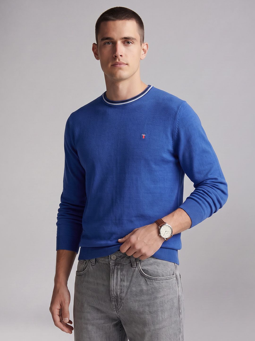 Louis Philippe Sport Round Neck Pullover Sweater-picture-44