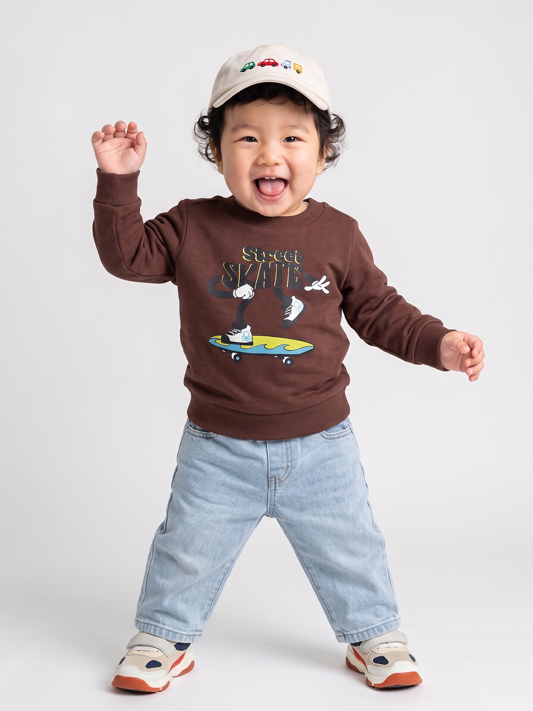 United Colors of Benetton Boys Graphic Printed Sweatshirt-picture-37