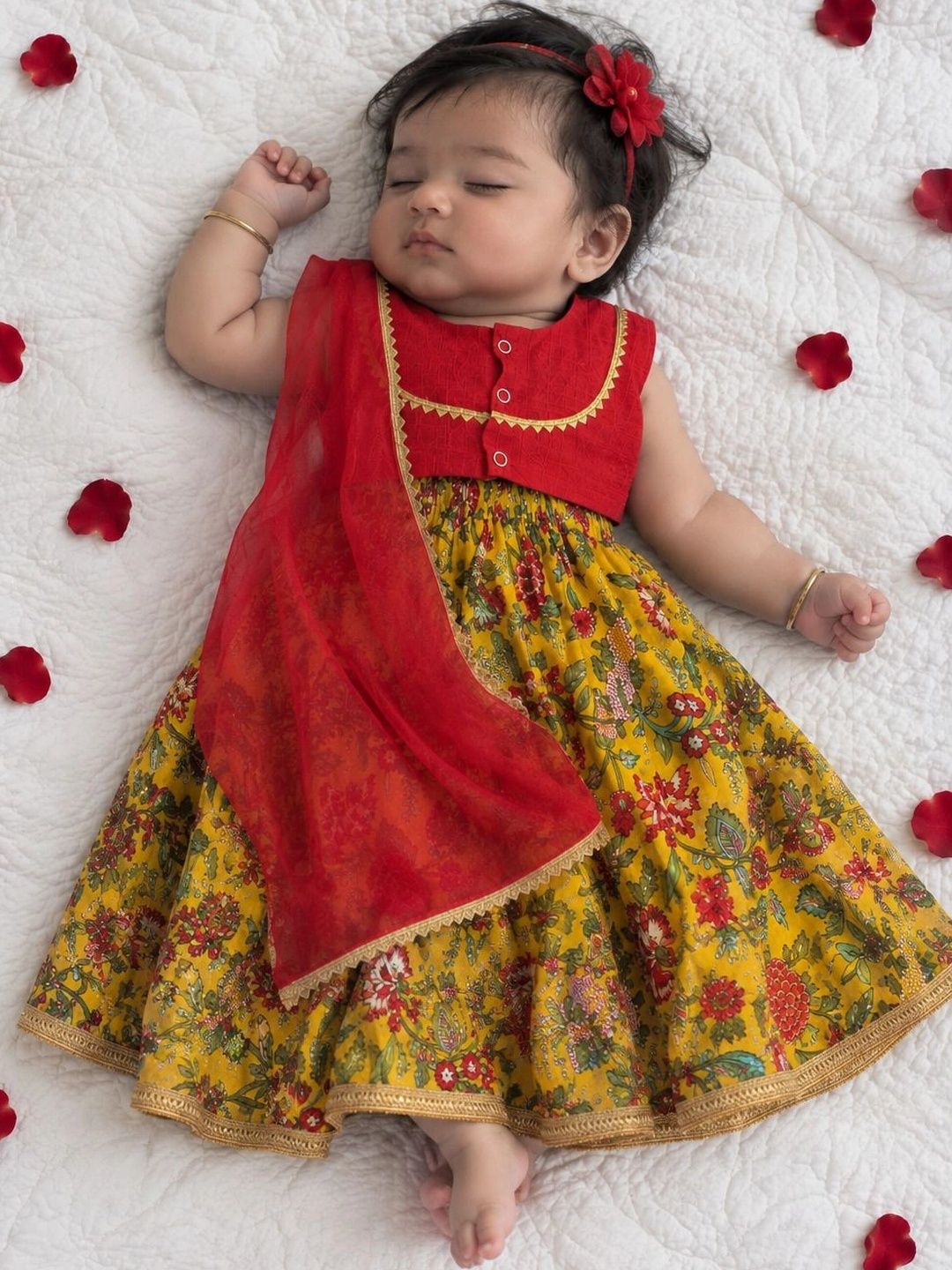 Mamma's Bear Girls Ready to Wear Lehenga & Blouse With Dupatta-picture-30