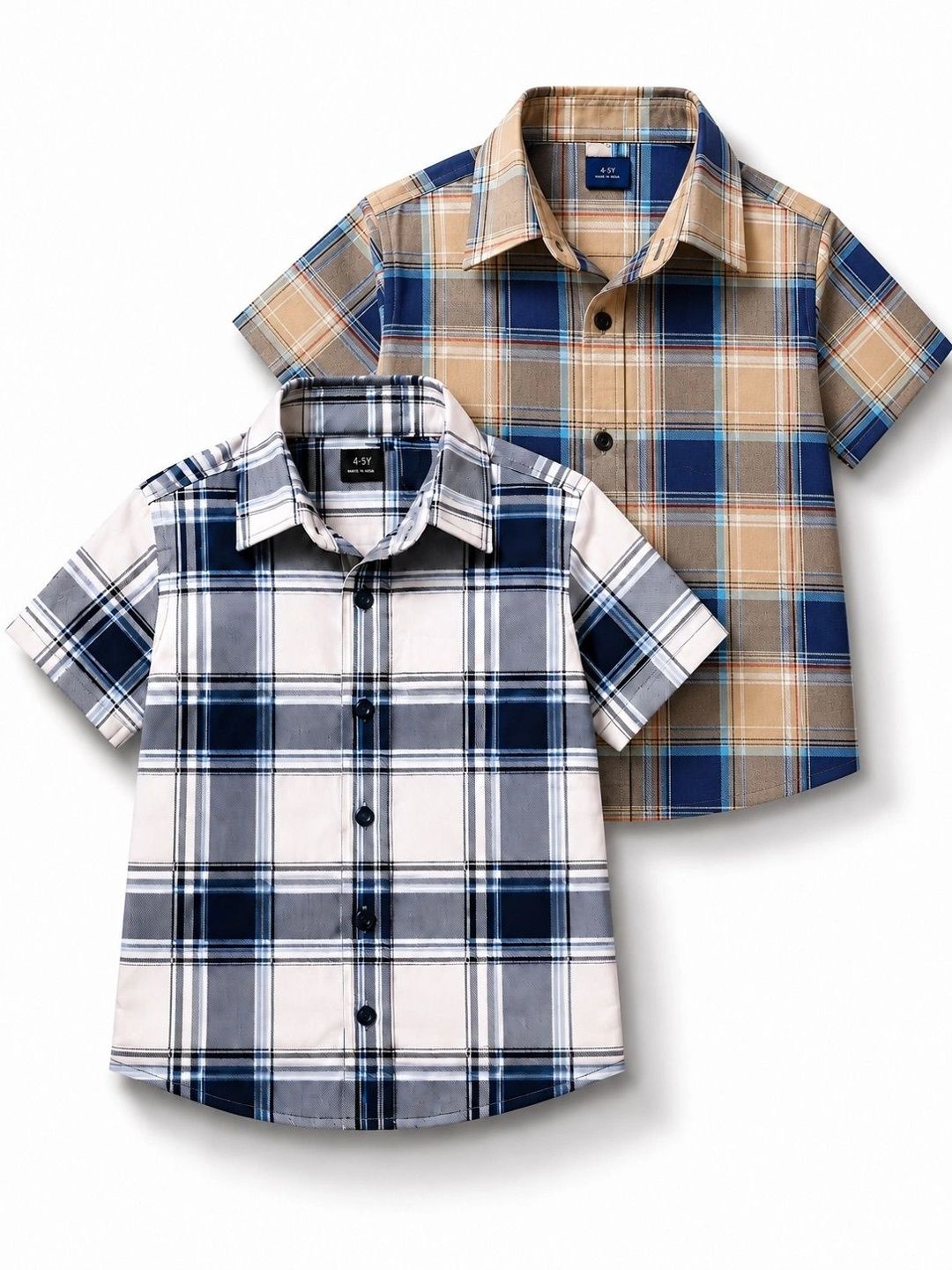 LABHKALA Boys Checked Casual Shirt-picture-53