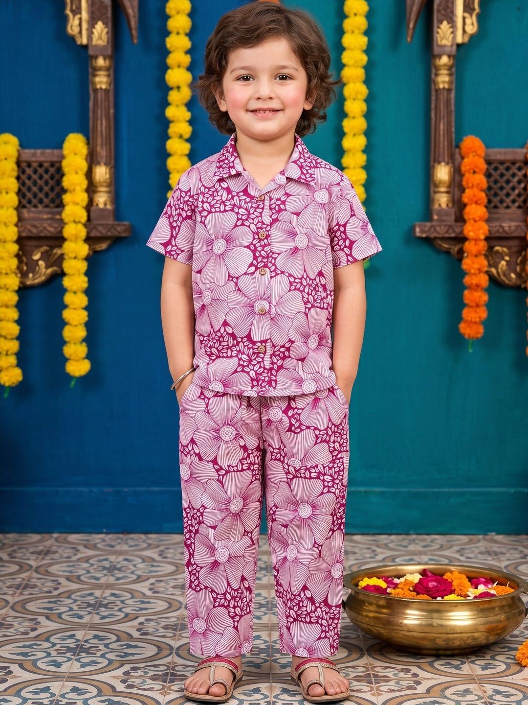 CHAHAK DESIGN Girls Printed Night suit-picture-10
