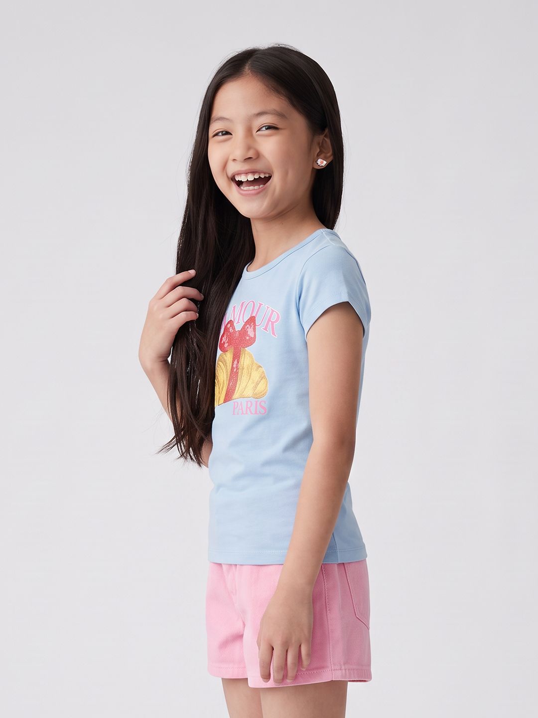 United Colors of Benetton Girls Printed Pure Cotton T-shirt-picture-36