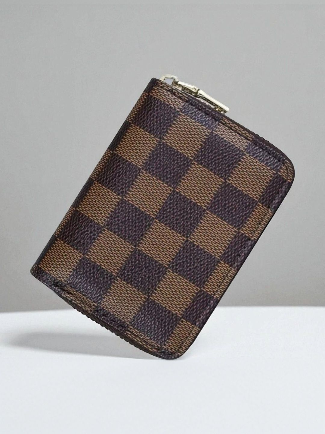 Sorath Sorath Men Checked Leather Zip Around Wallet