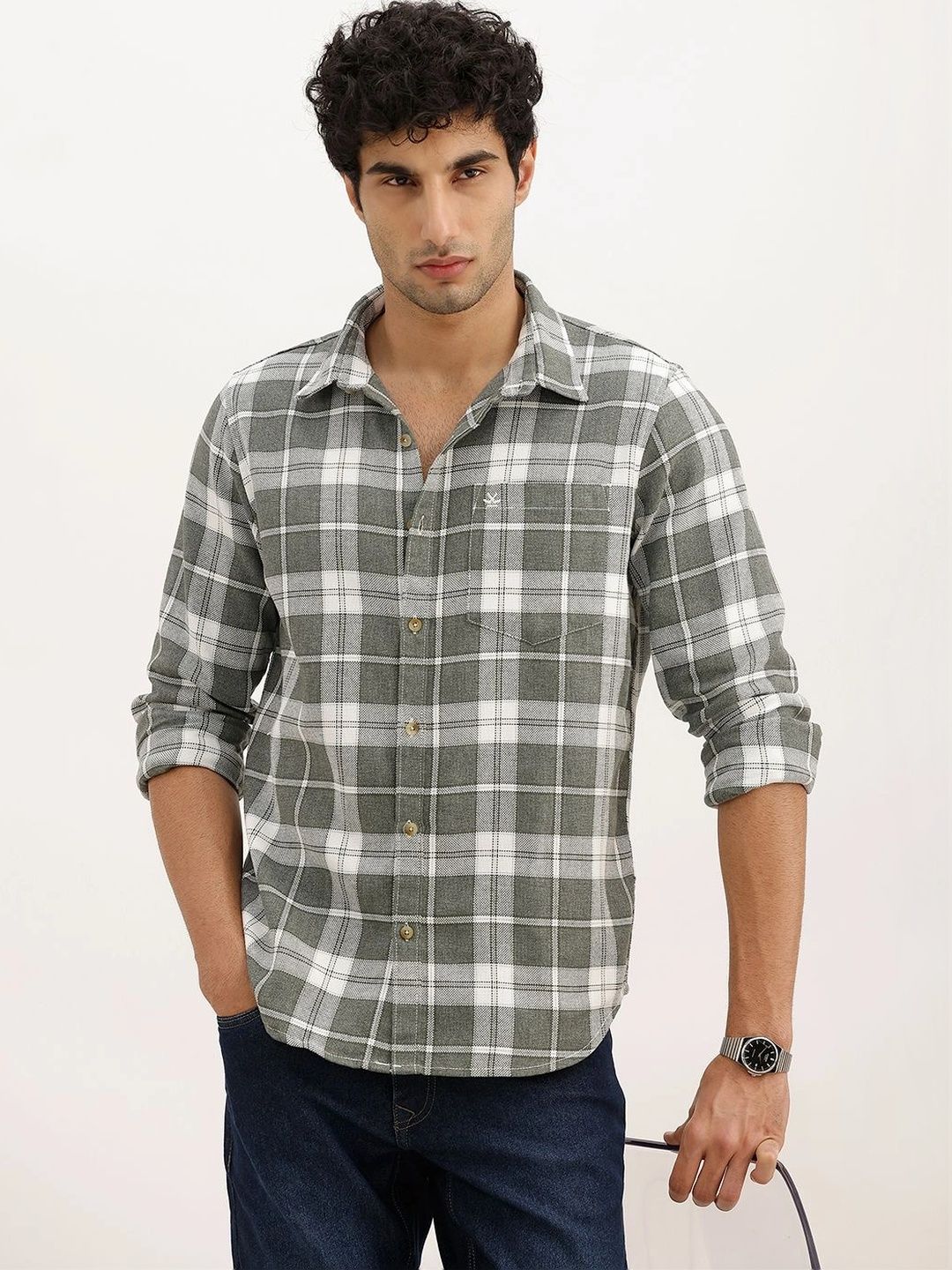 WROGN WROGN Men Checked Casual Shirt