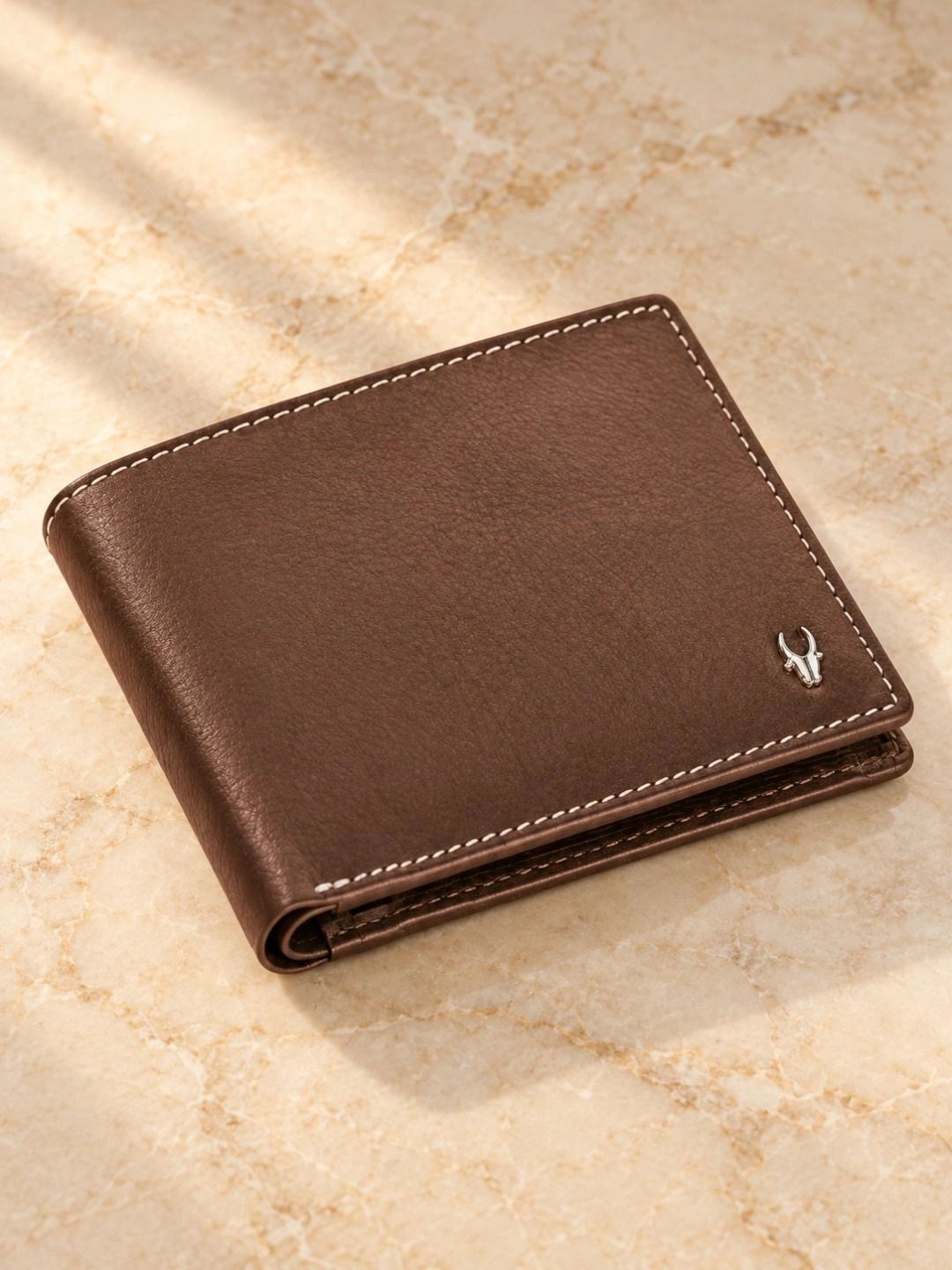 WildHorn Men Leather Two Fold Wallet deal from myntra