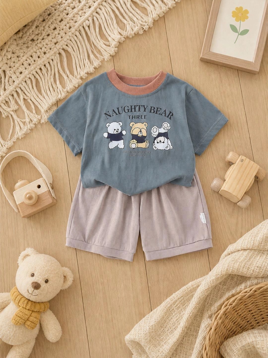 Wunderwoo Boys Printed T-shirt with Shorts-picture-50