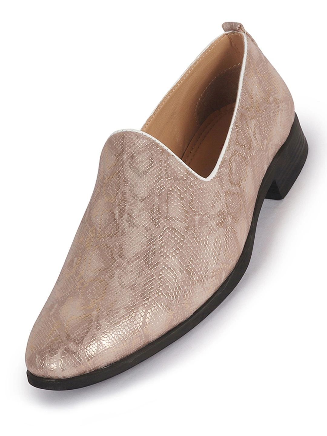 FAUSTO Men Textured PU Loafers-picture-21