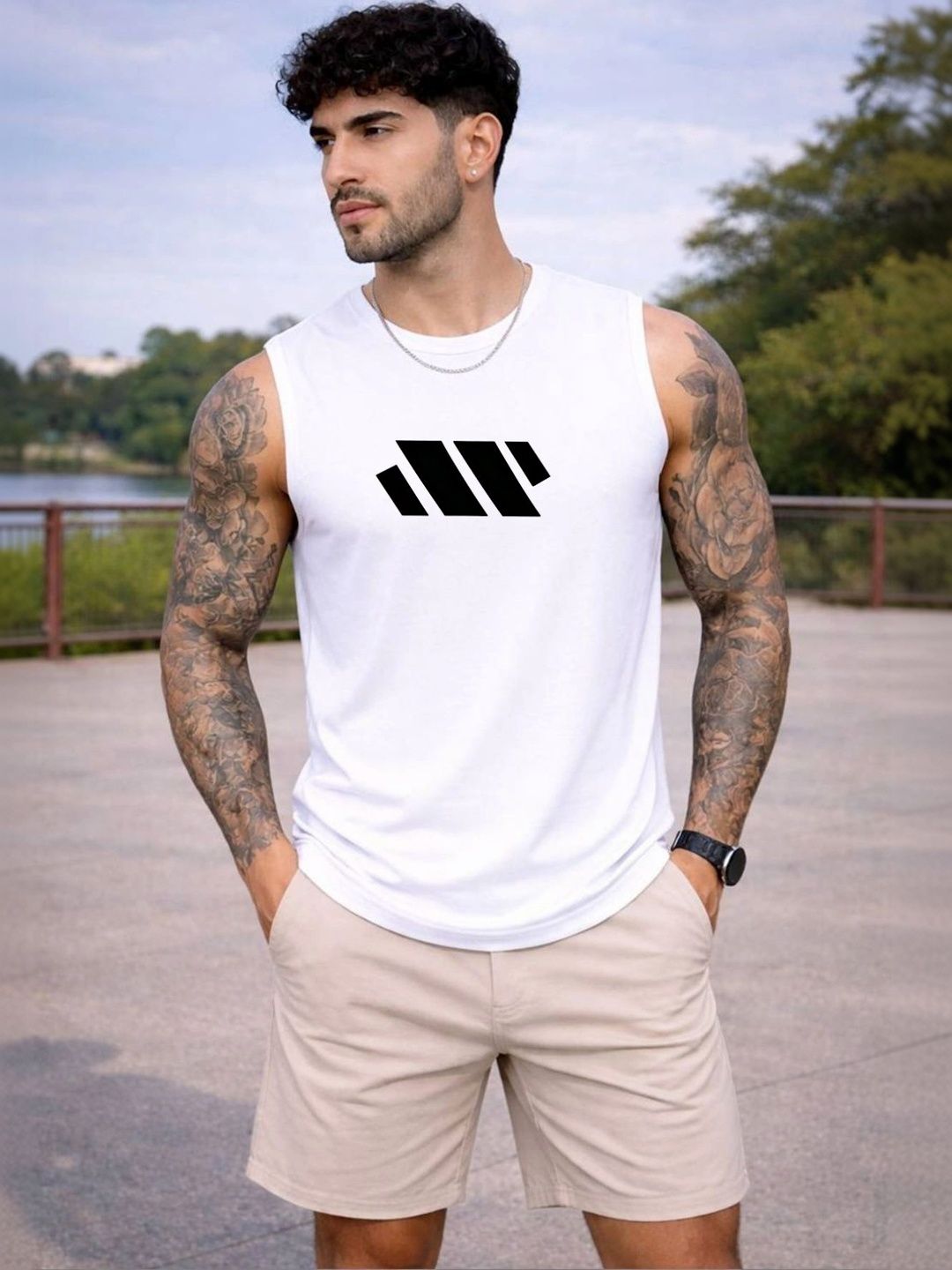 ROYAL-E-KASHMIR ROYAL-E-KASHMIR Printed Cotton  Innerwear Vests