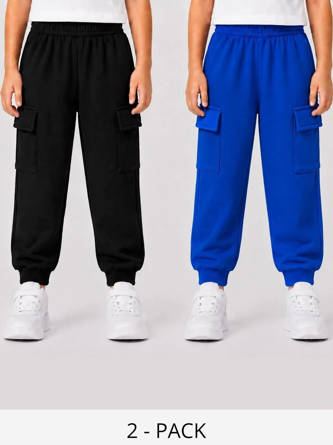 Little Edge Pack of 2 Regular Fit Antimicrobial Cargos-picture-39