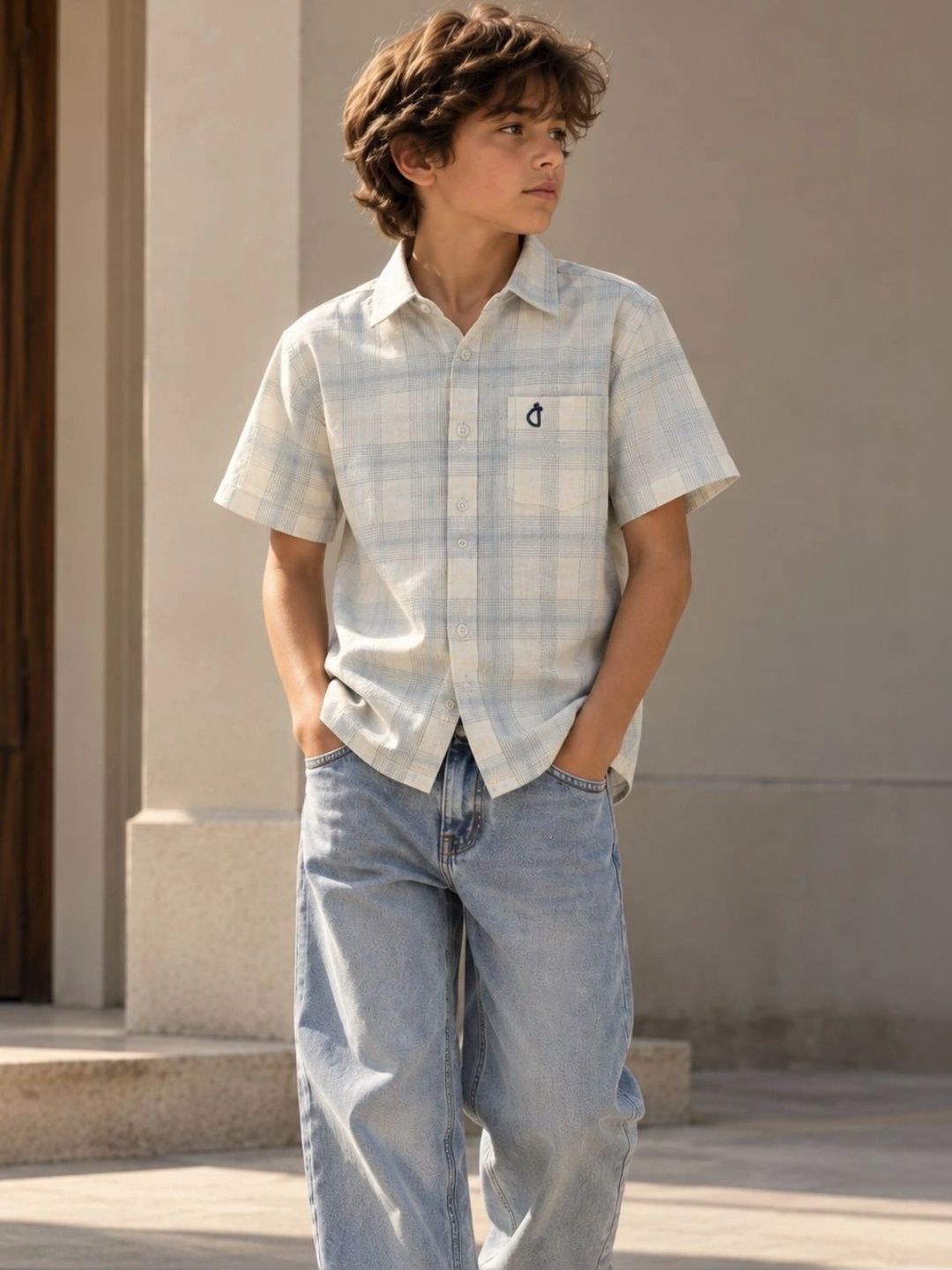 Gini and Jony Boys Checked Casual Shirt-picture-31