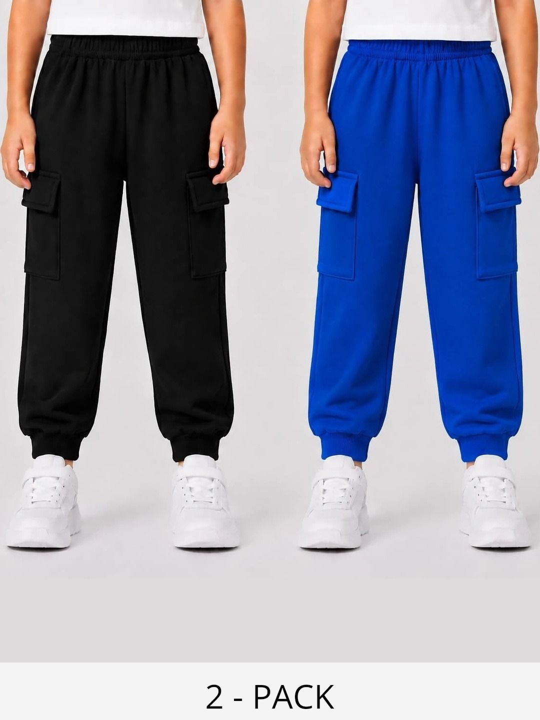 Little Edge Pack of 2 Regular Fit Antimicrobial Cargos-picture-32