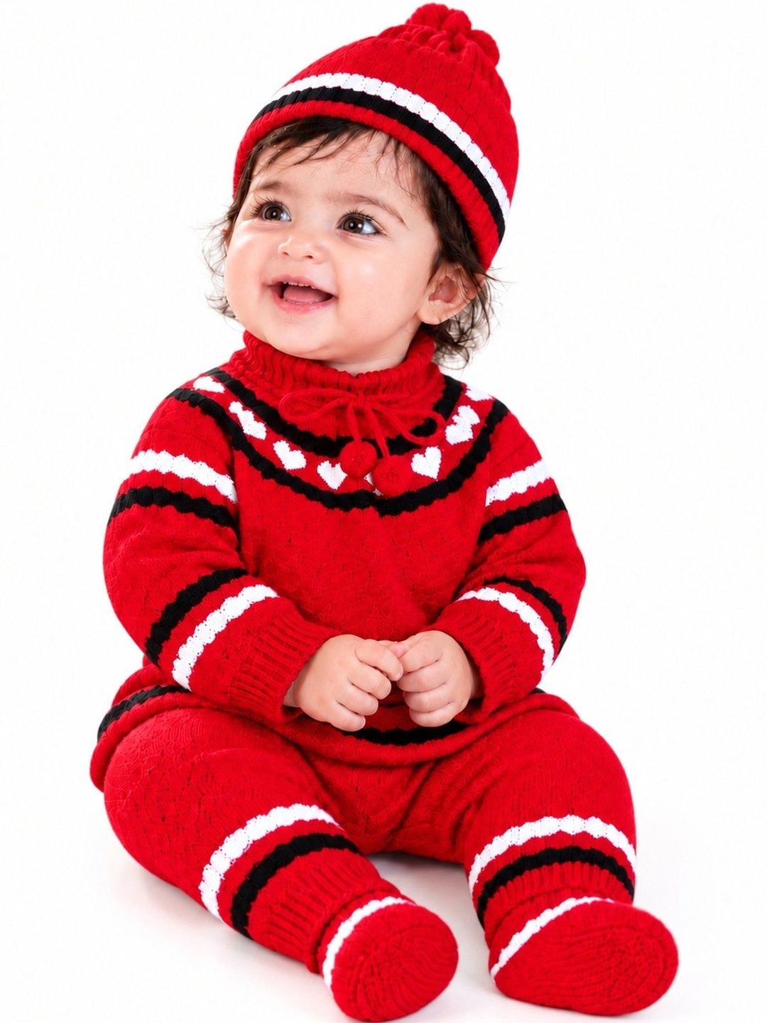 Anixa Girls Colourblocked Woollen Pullover-picture-26