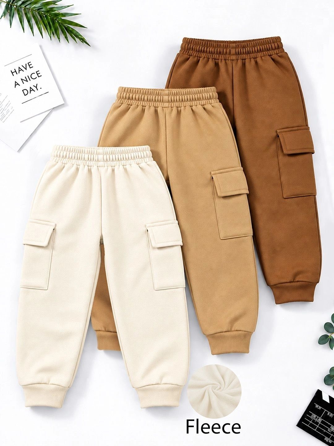 YK X Trampoline Boys Pack of 3 Regular Fit Cargos-picture-10