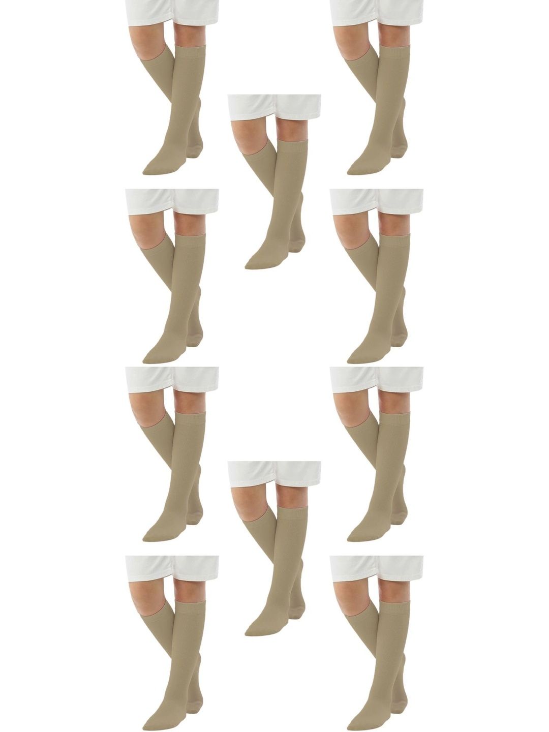 MUKHAKSH Boys Pack of 10 Cotton Blend Calf Length Socks-picture-29