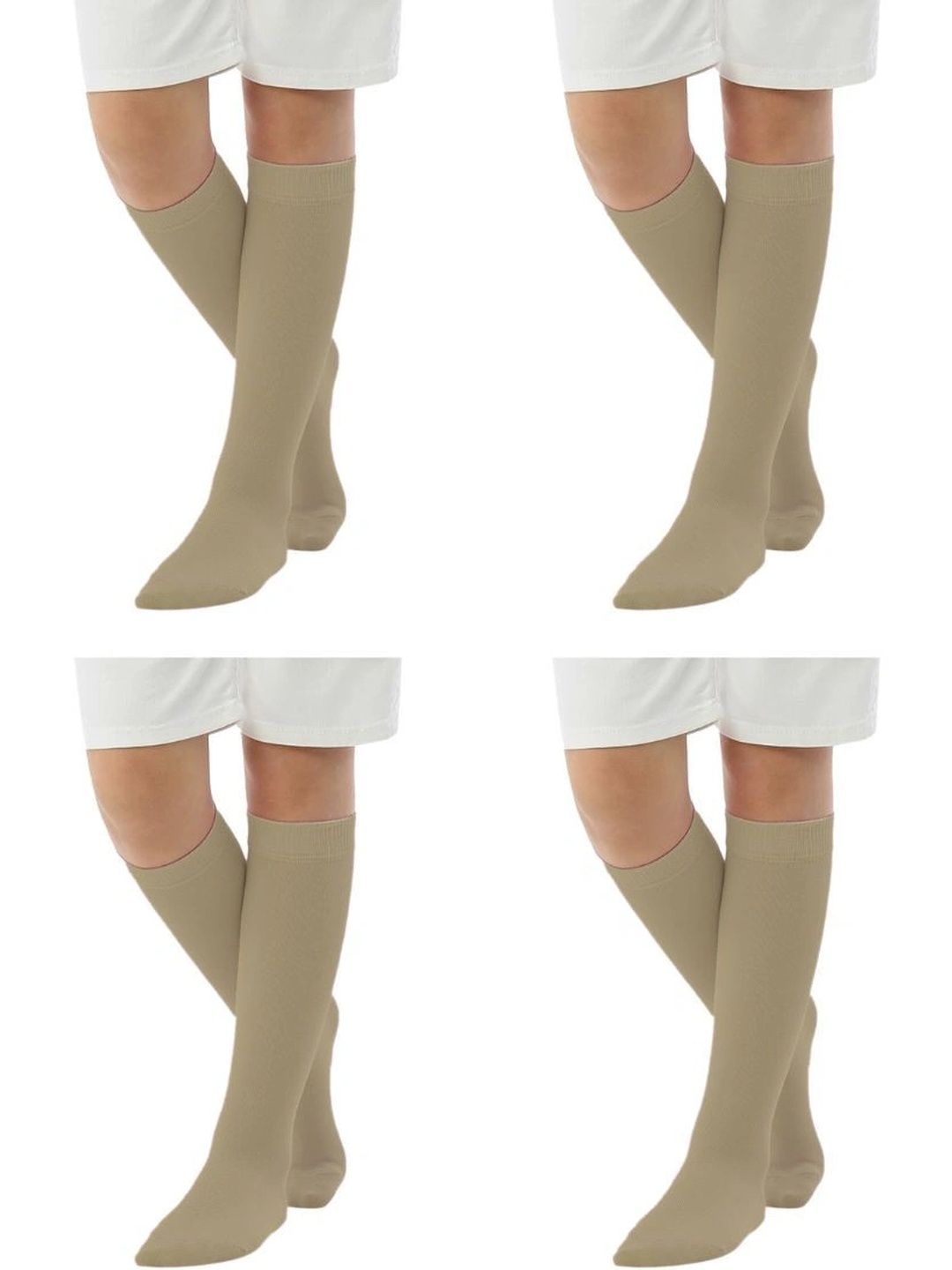 MUKHAKSH Boys Pack of 4 Cotton Blend Calf Length Socks-picture-34