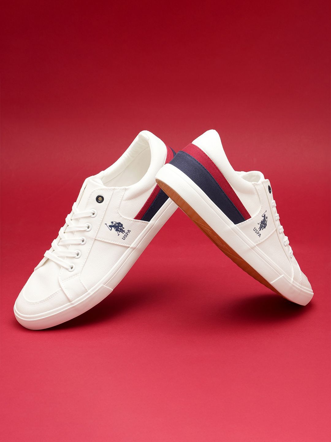 Buy U.S. Polo Assn. Men Colourblocked Sneakers - Casual Shoes for Men 