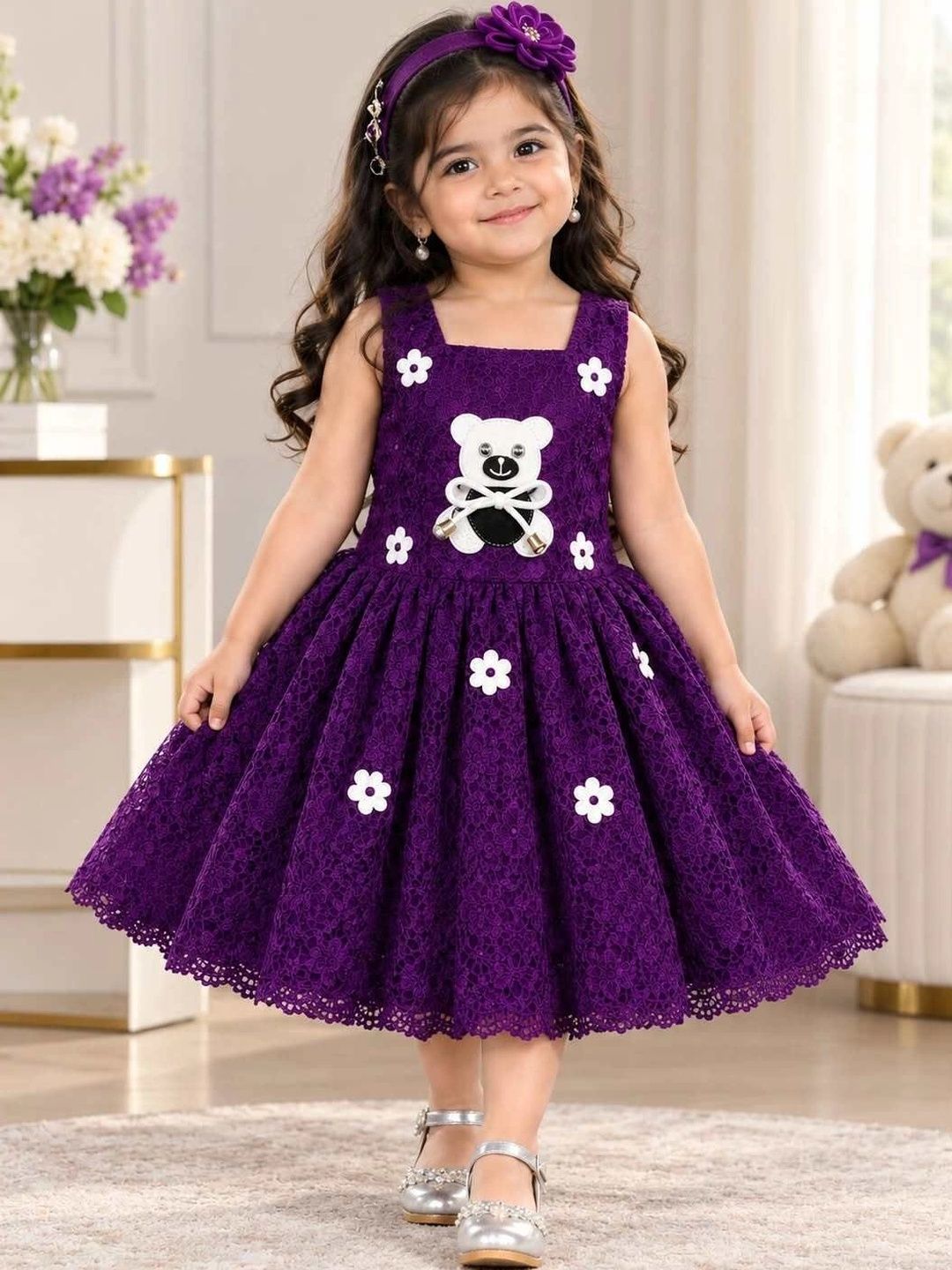 KALINI Embroidered Fit & Flare Dress-picture-43