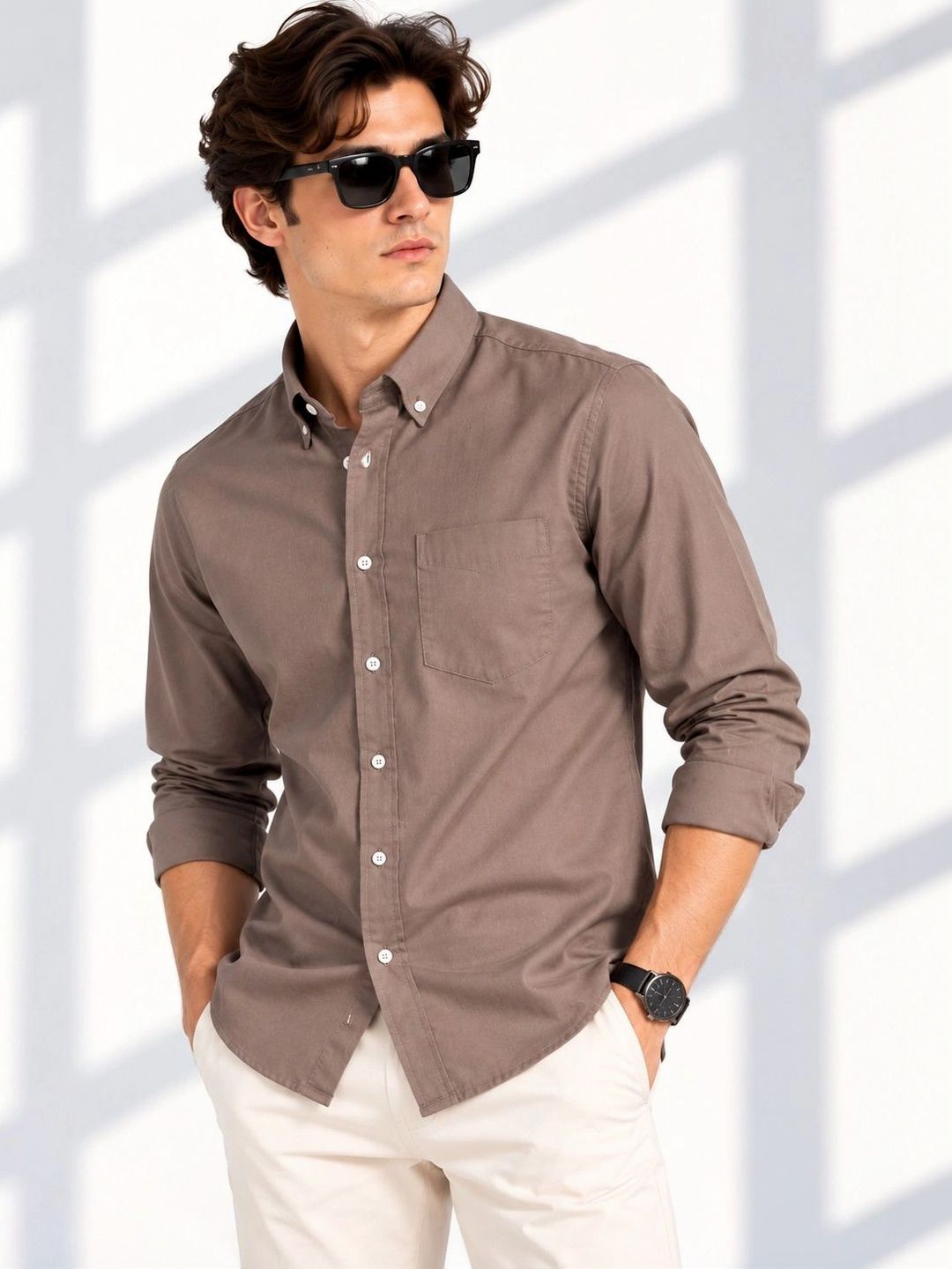 Mast & Harbour Mast & Harbour Men Classic Casual Shirt