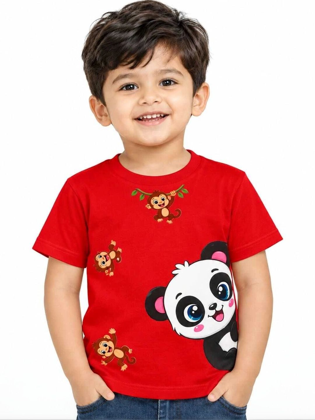 HMAGURI HMAGURI Boys Printed Pure Cotton Blend T-shirt