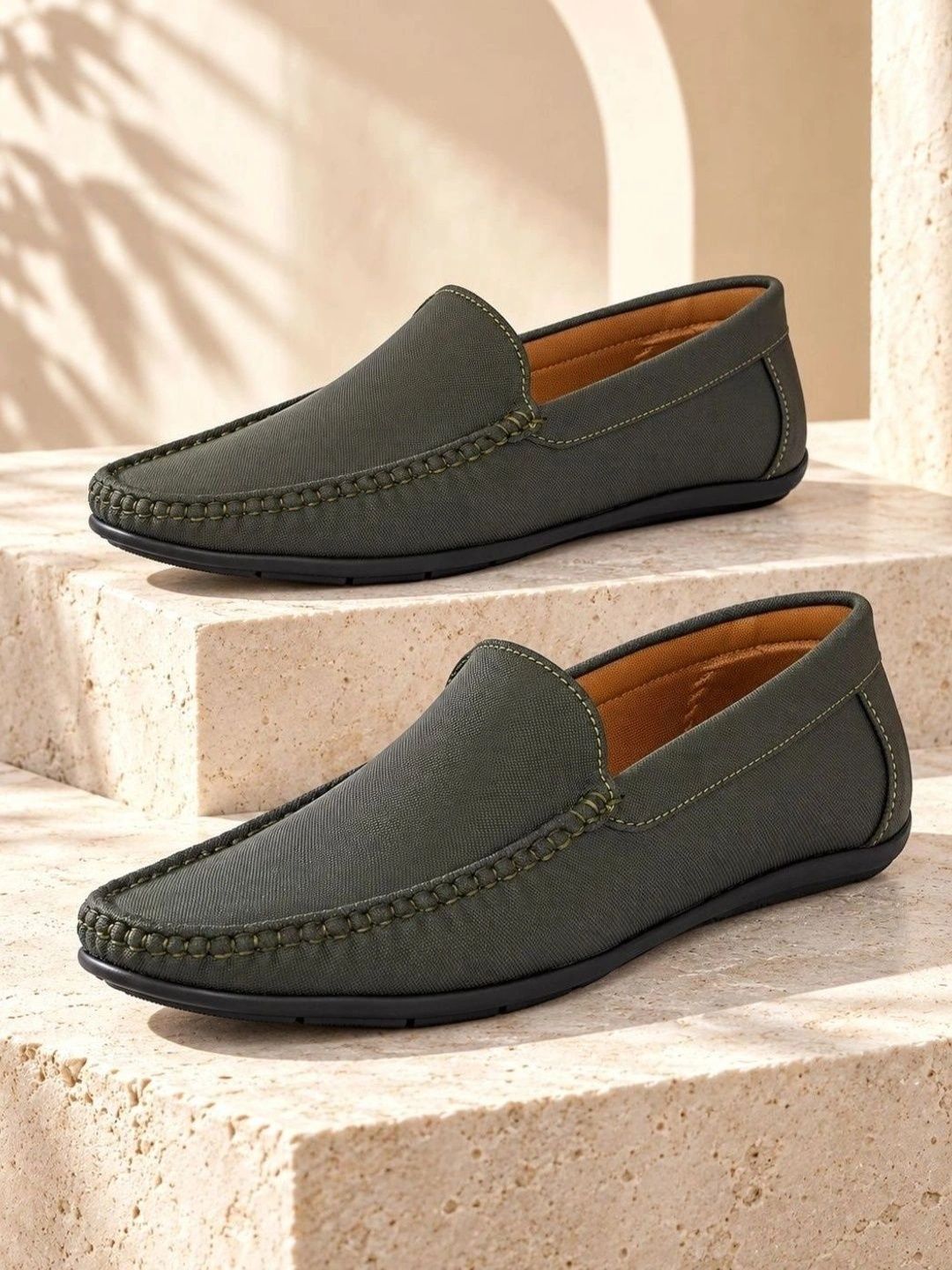 Mast & Harbour Mast & Harbour Men Textured Driving Shoes