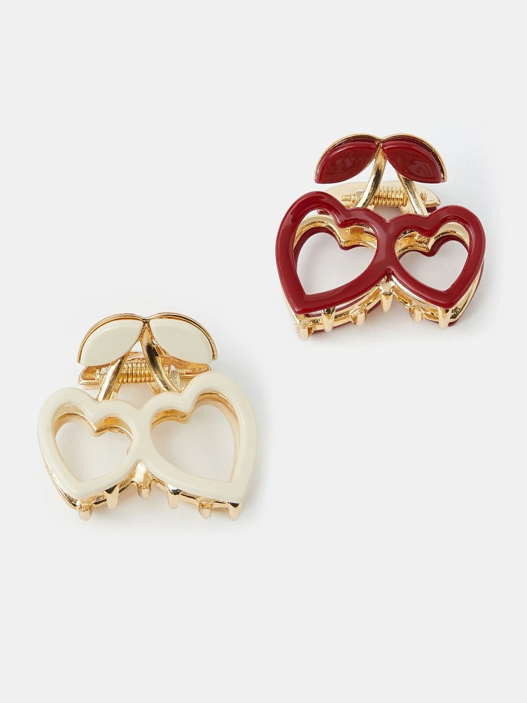 ACCESSORIZE LONDON Women Set of 2 Embellished Claw Clip-picture-16