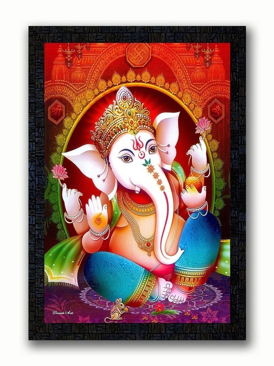 PnF Multicoloured Wood Religious Wall Paintings-picture-44