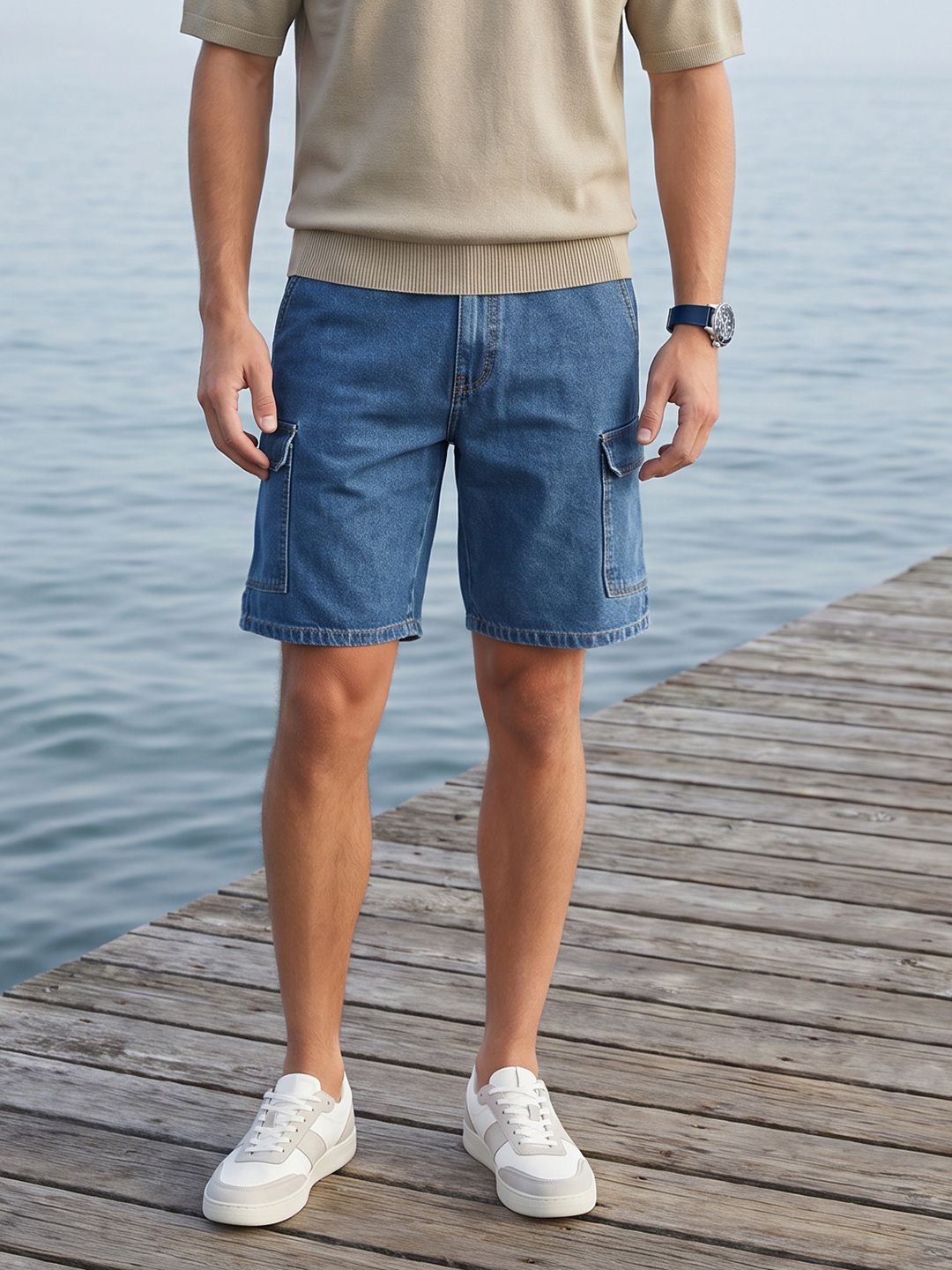 Nautica Men Cargos Denim Shorts-picture-25