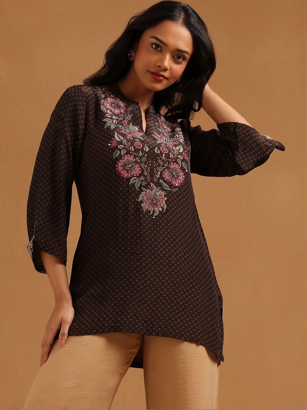 Soch Mandarin Collar Printed Tunic-picture-19