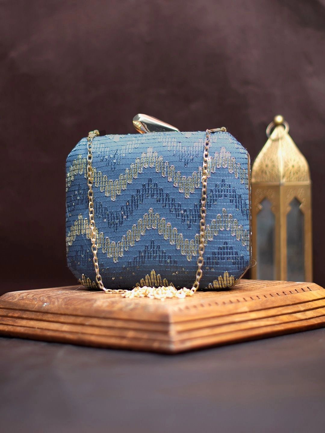 Anouk Embroidered Embellished Box Clutch-picture-31