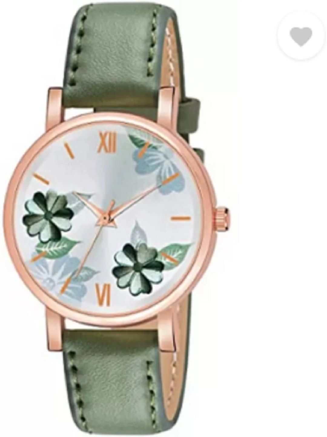 KU KU Unisex Printed Dial & Leather Straps Analogue Watch New LJ459