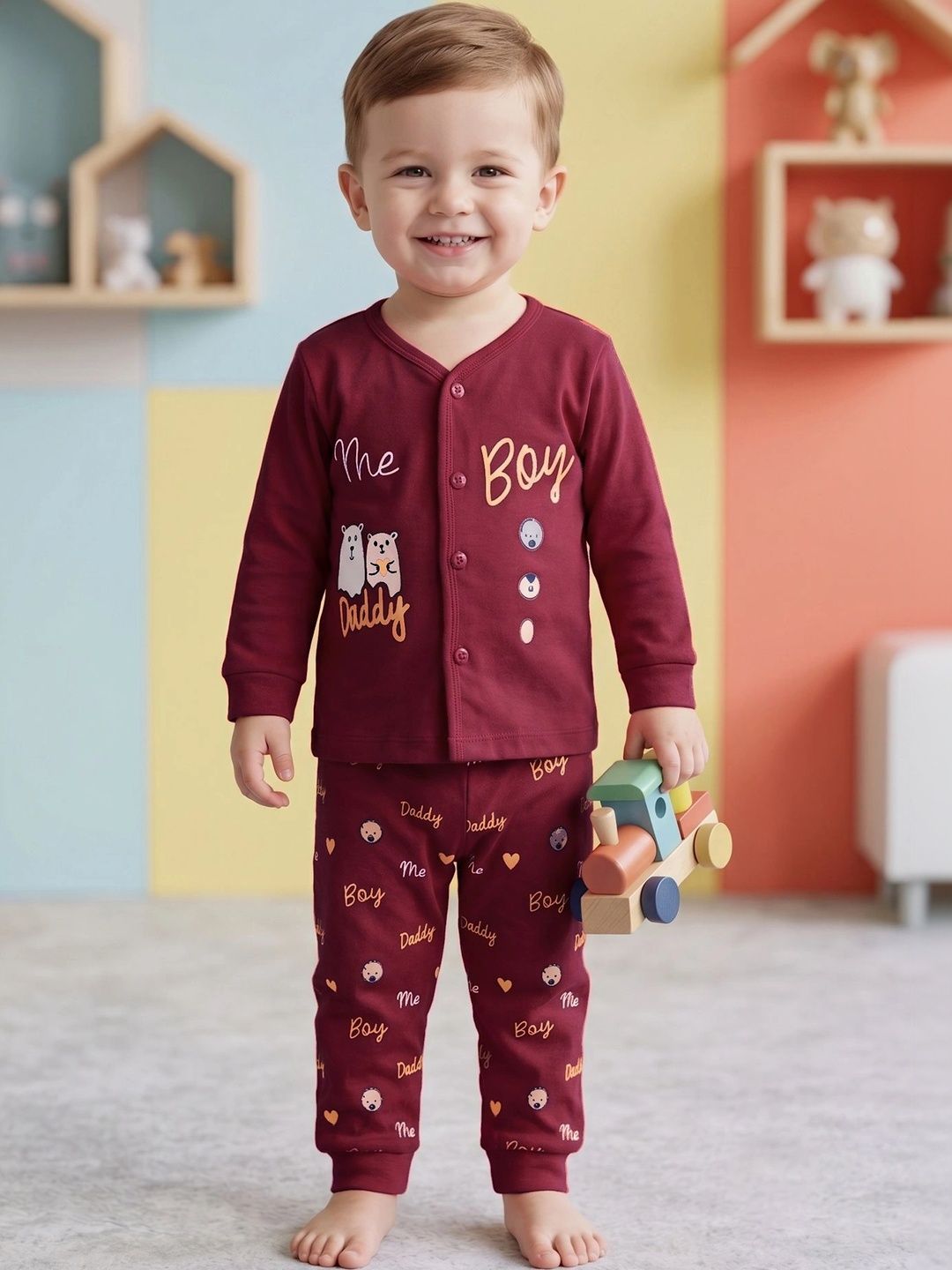 BUMZEE Boys Printed Night suit-picture-16