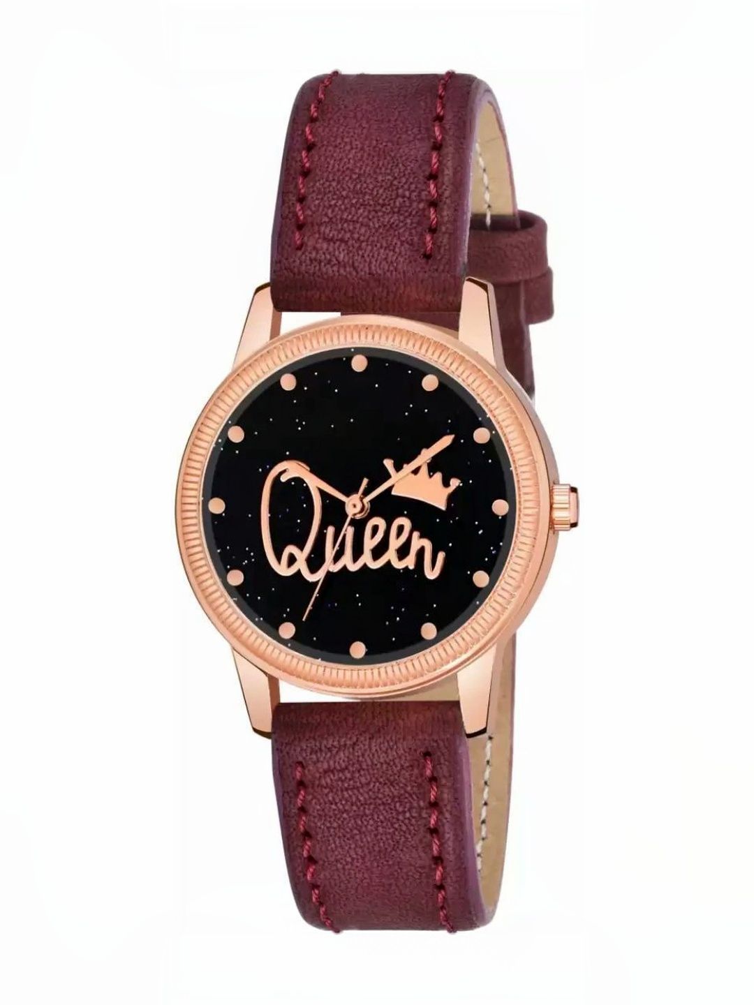 KU KU Unisex Printed Dial & Leather Wrap Around Straps Analogue Watch New YP68