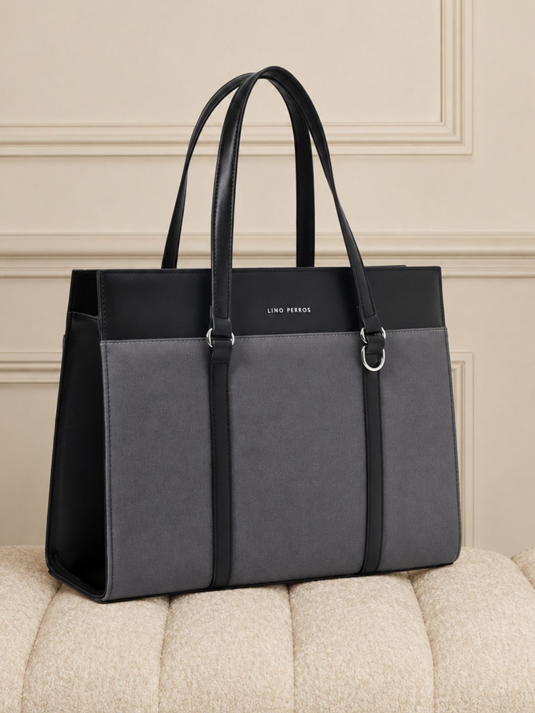 Lino Perros PU Structured Shoulder Bag